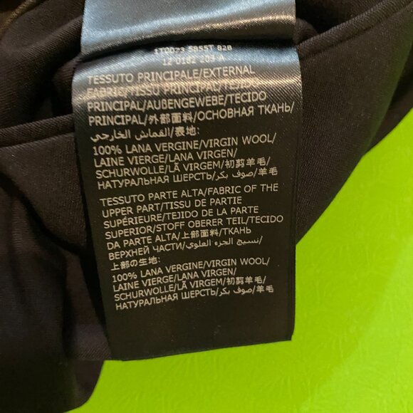 Incotex Grey Blue Color Blocked Slim Pleated Incotex Wool Dress Pants EU 48 - Picture 7 of 15